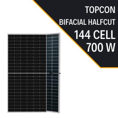  	  LEXRON 144 CELL 700W HALF CUT TOPCON BIFACIAL MULTI BUSBAR GÜNEŞ PANELİ