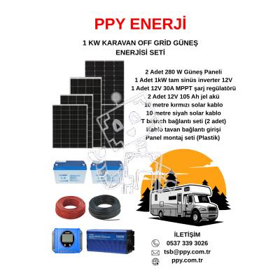 1KW KARAVAN GÜNEŞ ENERJİSİ SETİ