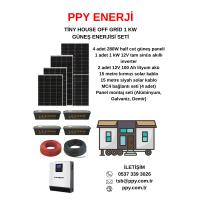 1KW TİNY HOUSE (KÜÇÜK EV) GÜNEŞ ENERJİSİ SETİ