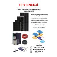 7,5 HP TARIMSAL SULAMA GÜNEŞ ENERJİSİ SETİ (KONSTRÜKSİYON SETİ İLE BİRLİKTE)