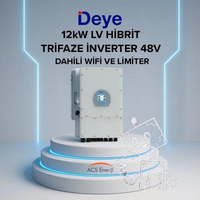 DEYE 12KW ON-GRİD TRİFAZE HİBRİT 48V İNVERTER
