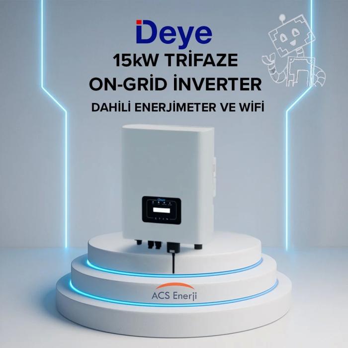 DEYE 15KW ON-GRİD TRIFAZE İNVERTER