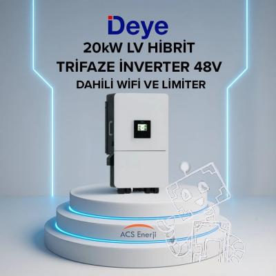 DEYE 20KW ON-GRİD TRİFAZE HİBRİT 48V İNVERTER