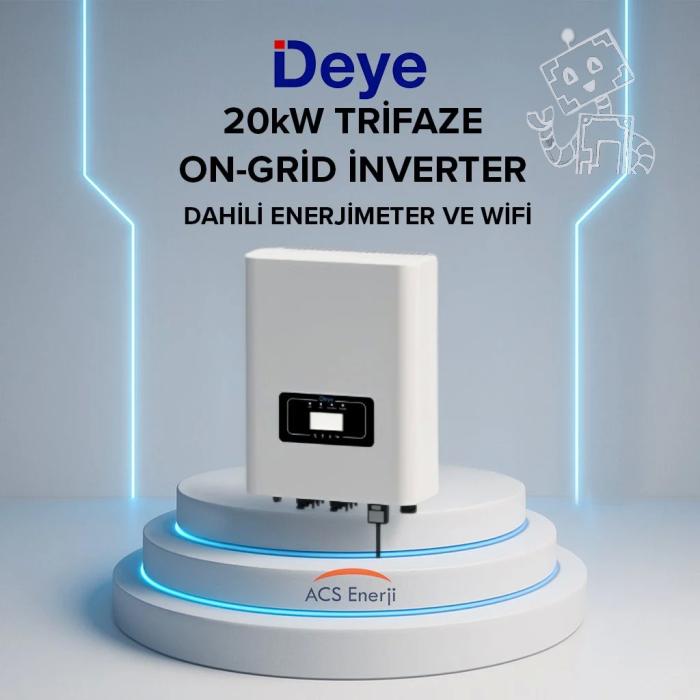 DEYE 20KW ON-GRİD TRIFAZE İNVERTER