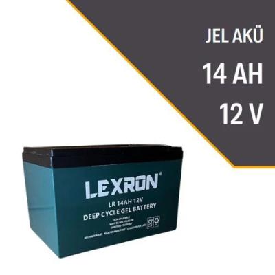 LEXRON 12V 14AH DEEP CYCLE JEL AKÜ