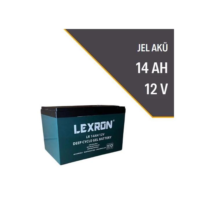 LEXRON 12V 14AH DEEP CYCLE JEL AKÜ