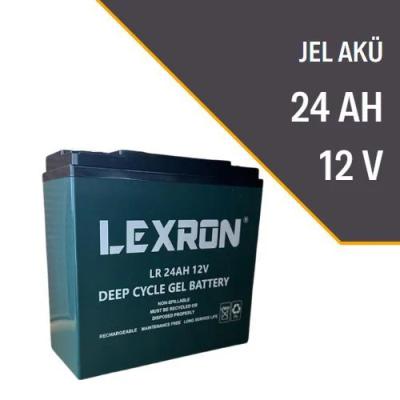 LEXRON 12V 24AH DEEP CYCLE JEL AKÜ