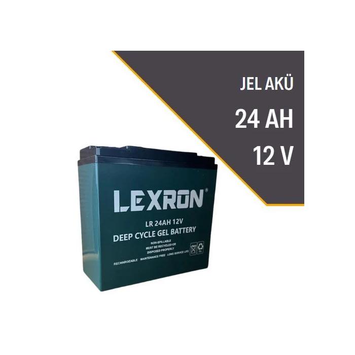 LEXRON 12V 24AH DEEP CYCLE JEL AKÜ