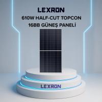 LEXRON 144 CELL 10 BB 600W HALFCUT GÜNEŞ PANELİ