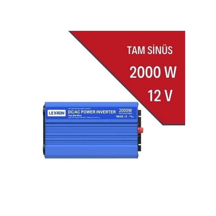 LEXRON 2000W 12V TAM SİNÜS INVERTER