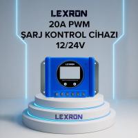 LEXRON 20A 12/24V PWM ŞARJ KONTROL CİHAZI