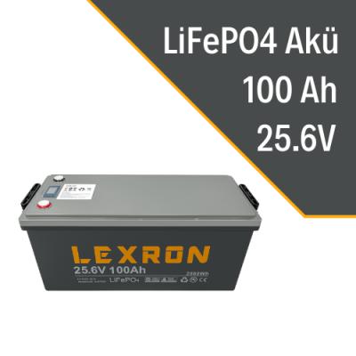 LEXRON 25,6V 100 AH LiFePO4 LİTYUM AKÜ
