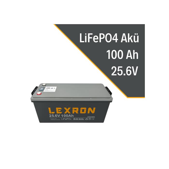 LEXRON 25,6V 100 AH LiFePO4 LİTYUM AKÜ