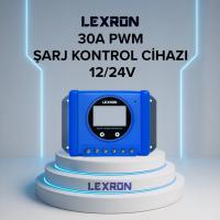 LEXRON 30A 12/24V PWM ŞARJ KONTROL CİHAZI