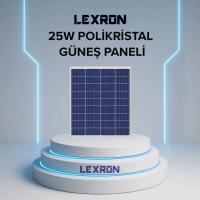 LEXRON 36 CELL 25W POLYKRİSTAL GÜNEŞ PANELİ