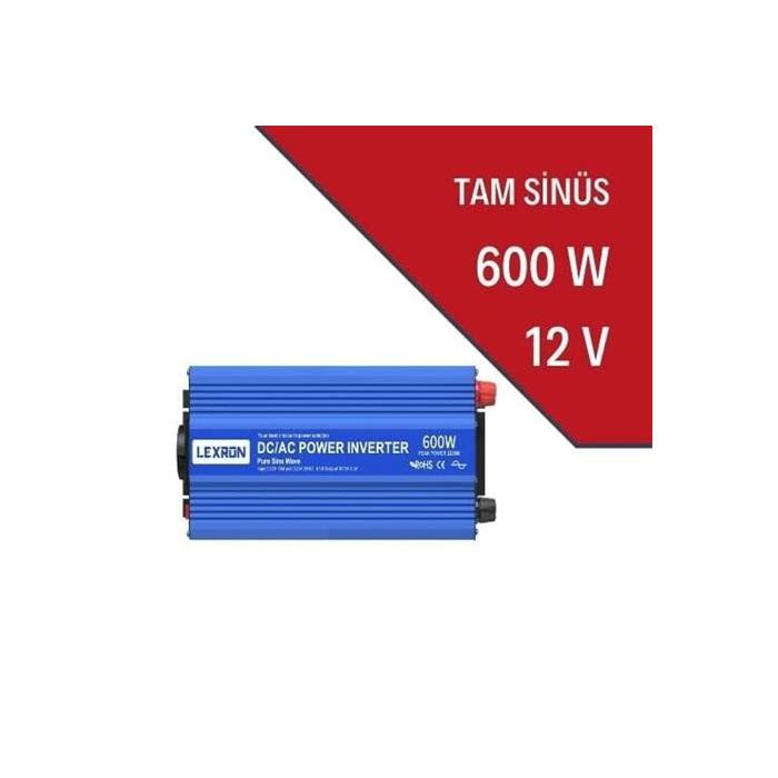 LEXRON 600W 12V TAM SİNÜS INVERTER