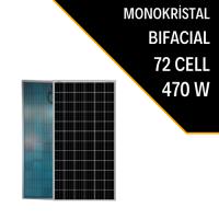 LEXRON 72 CELL 470W MONOPERC BIFACIAL GÜNEŞ PANELİ