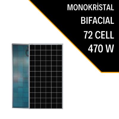 LEXRON 72 CELL 470W MONOPERC BIFACIAL GÜNEŞ PANELİ