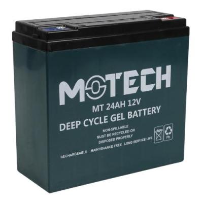 MOTECH 12V 24AH DEEP CYCLE ELEKTRİKLİ JEL AKÜ