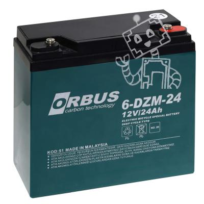 ORBUS 12V 24AH ELEKTRİKLİ BİSİKLET AKÜSÜ