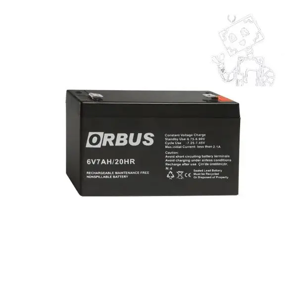 ORBUS 6V 7AH KURU TİP AKÜ