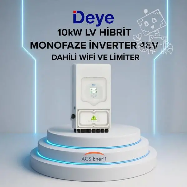 DEYE 10KW ON-GRİD MONOFAZE HİBRİT 48V İNVERTER
