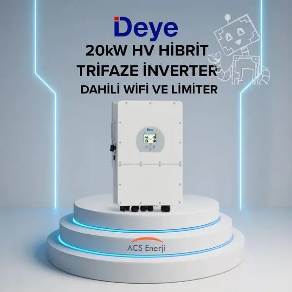 DEYE 20KW ON-GRİD TRİFAZE HİBRİT HV İNVERTER
