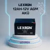 LEXRON 12V 12AH KURU AKÜ