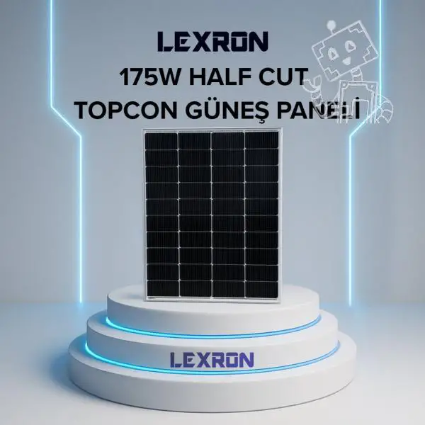 LEXRON 175W HALFCUT MONOKRİSTAL GÜNEŞ PANELİ