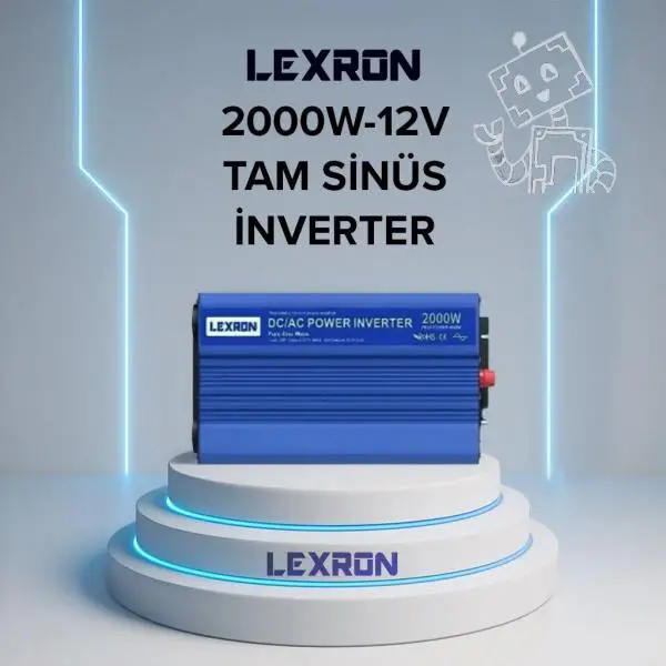 LEXRON 2000W 12V TAM SİNÜS INVERTER