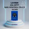 LEXRON 20A 12/24V MPPT ŞARJ KONTROL CİHAZI