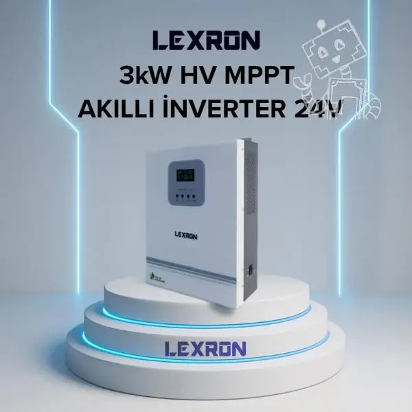 LEXRON 3 KW MPPT (55-5000V) TAM SİNÜS (AKILLI) HV INVERTER