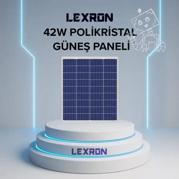 LEXRON 36 CELL 42W POLYKRİSTAL GÜNEŞ PANELİ