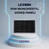 LEXRON 36 CELL 55W MONOKRİSTAL GÜNEŞ PANELİ