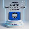 LEXRON 60A 12/24/48V PWM ŞARJ KONTROL CİHAZI