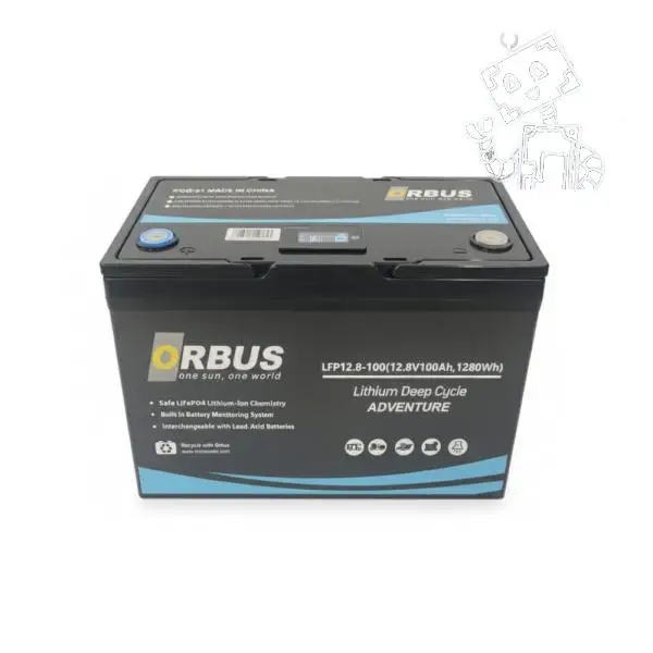 ORBUS 12.8 Volt 100 Amper LiFePO4