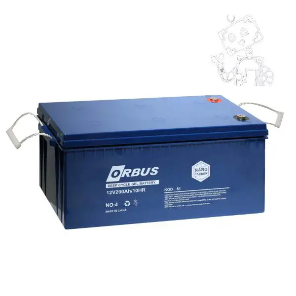 ORBUS 12 V 200 AH JEL AKÜ