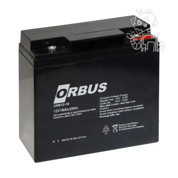 ORBUS 12V 18AH KURU TİP AKÜ