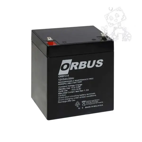 ORBUS 12V 5AH KURU TİP AKÜ