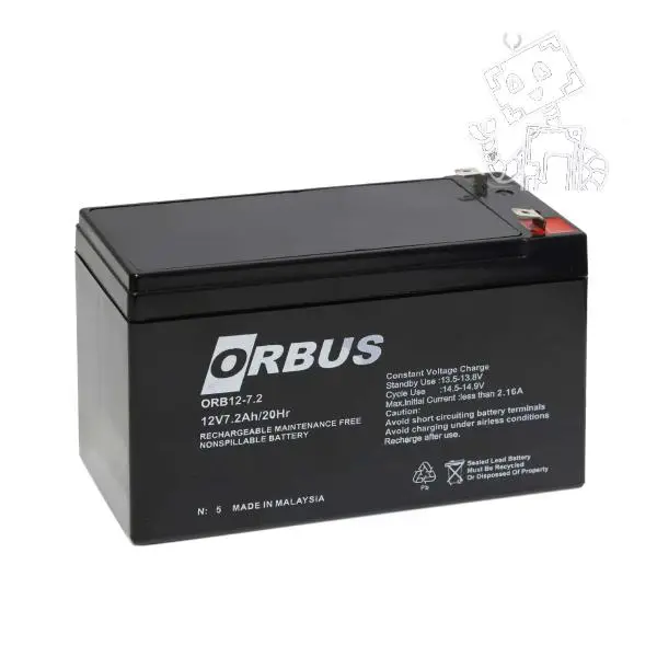 ORBUS 12V 7.2AH KURU TİP AKÜ
