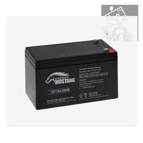 ORBUS 12V 7AH KURU TİP AKÜ ENERGY MUSTANG