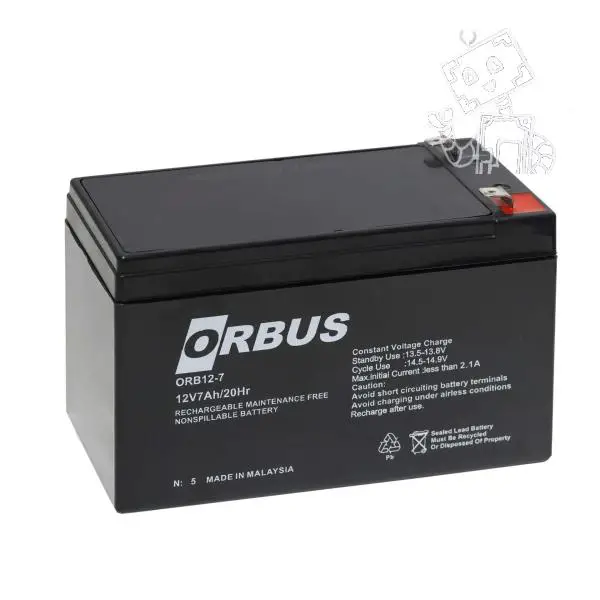ORBUS 12V 7AH KURU TİP AKÜ