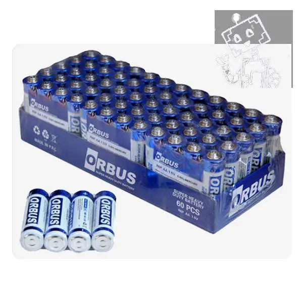 ORBUS WATTSONIX ÇİNKO KARBON AA KALEM PİL 60LI PAKET