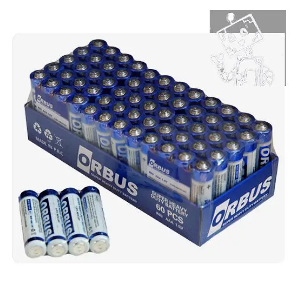 ORBUS WATTSONIX ÇİNKO KARBON AAA İNCE PİL 60LI PAKET
